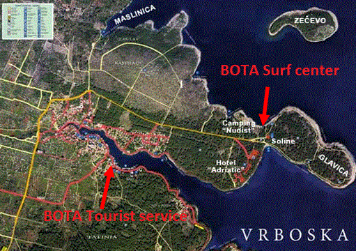 vrboska map